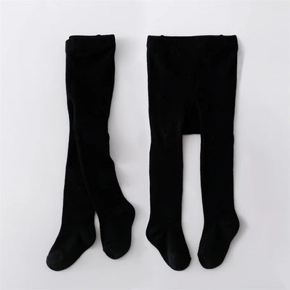 1/2Pcs Baby Girls Tights Spring Daily Knitted Stockings Cotton Soft Newborn Leggings Casual White Black Pantyhose For 0-2 Years