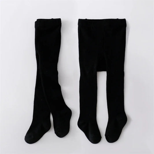1/2Pcs Baby Girls Tights Spring Daily Knitted Stockings Cotton Soft Newborn Leggings Casual White Black Pantyhose For 0-2 Years