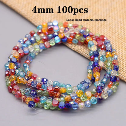 Multiple Styles Shapes Heterogeneous Multi-color Faceted Crystal Glass Beads for Jewelry Making DIY Necklace