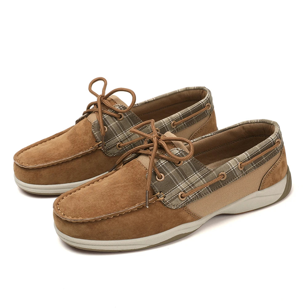 Men's Plus Size Luxury Boat Loafers - Premium PU Upper, Breathable Lining, Soft Insoles, Anti-Slip Sole, Lightweight & Comfortab
