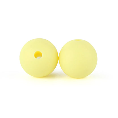 50Pcs/Lot 15mm 9mm 12mm Silicone Beads for DIY KeyChains Jewelry Making Pen Necklace Bracelet Round Loose Beads Choose Color