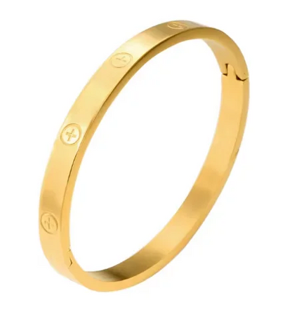 Stainless Steel With Zirconia Bracelet Bangle Simple Jewelry