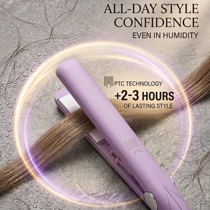 3 in 1 Electric Hair Straightener Hair Iron Straightening Hot Comb Mini Professional & Curling Iron Styling Tools Flat Iron