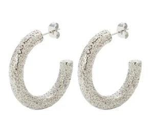 Stainless Steel Exaggerated Large Waterproof Hoop Earrings