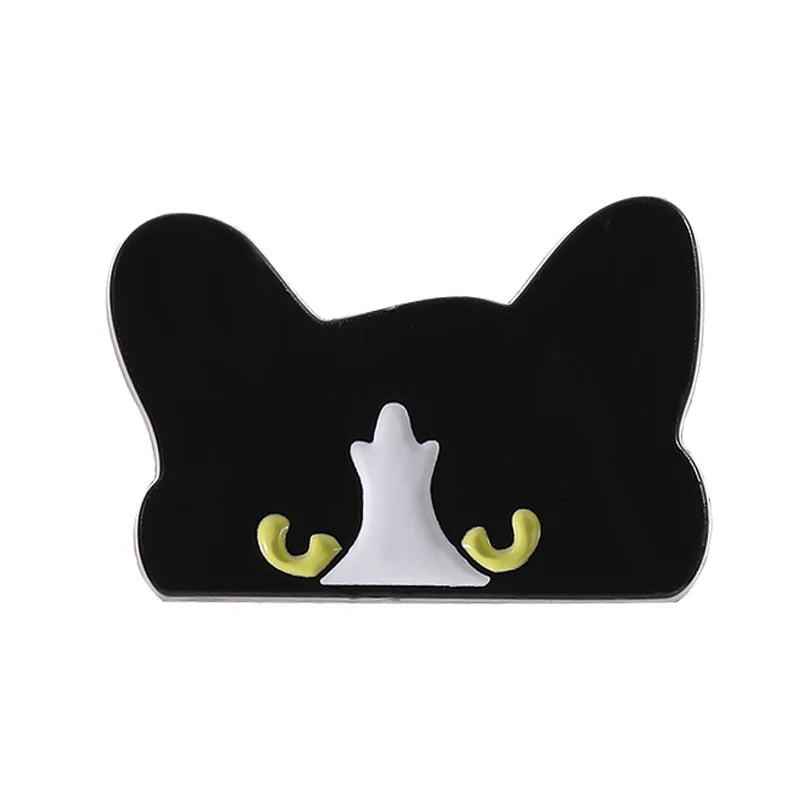 31 Types Cartoon Punk Black Peeping Cat Brooch Enamel Pins Cute Cat Reading Book Brooches Bag Lapel Badge Jewelry Gifts Friends