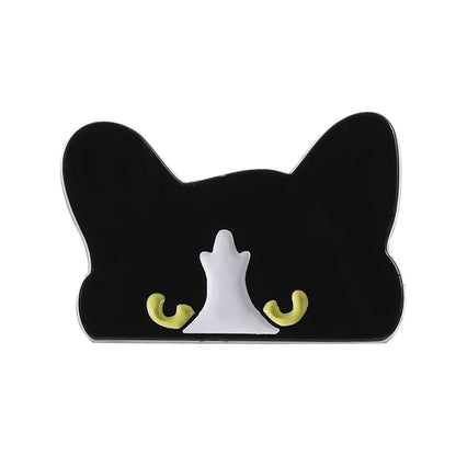 31 Types Cartoon Punk Black Peeping Cat Brooch Enamel Pins Cute Cat Reading Book Brooches Bag Lapel Badge Jewelry Gifts Friends
