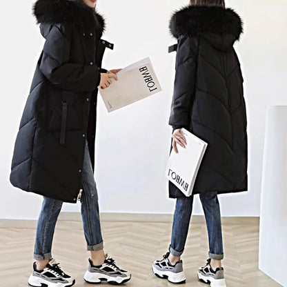 Women's Hooded Long Padded Coat