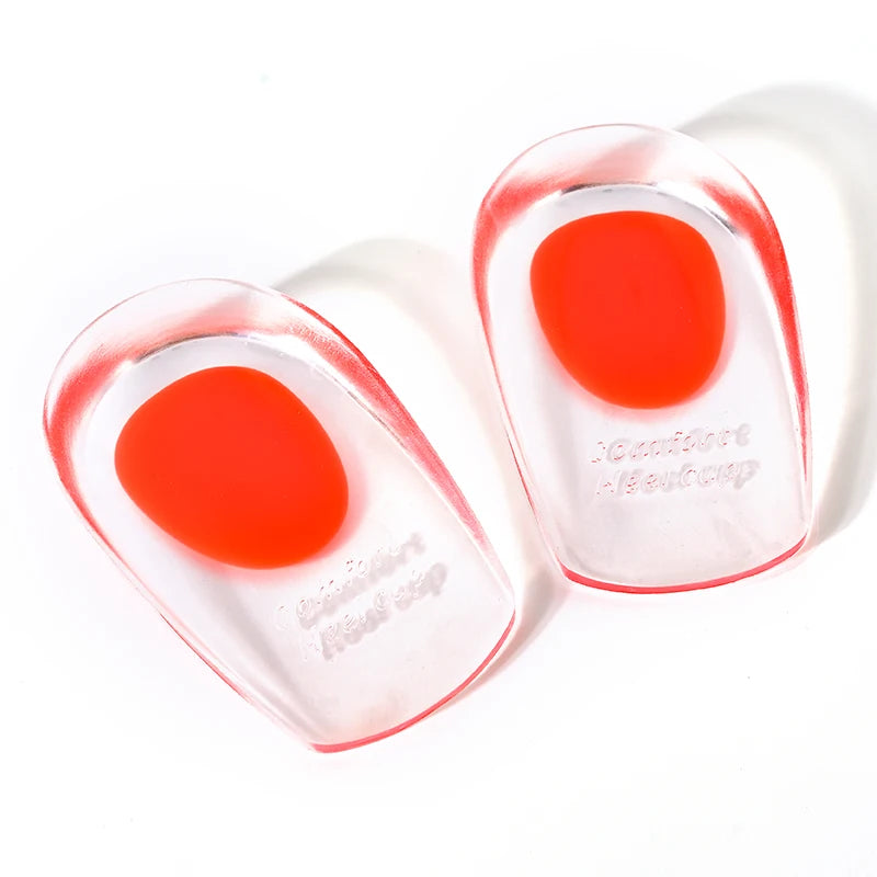 1 Pair Gel Insole Silicone Men Women Heel Cushion Insoles Soles Relieve Foot Pain Spur Support Shoe Pad High Heel Inserts