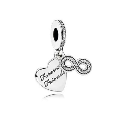 New Heart-Shaped, Charm Bead, Pig, Headphone ,Pendant Suitable For Bracelet Original DIY Exquisite jewelryaccessories 925 silver