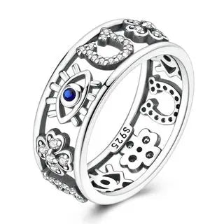 Fashion Rings for Women Stars and Moon Sunflower Pink Heart Zircon Luxury Wide Rings Fashion Engagement Wedding Jewelry Gift