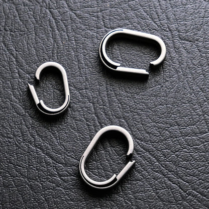 Creative Mini Car Key Chain Connection Buckle Super Light Titanium Quick Detachable Keychain Connecting Ring EDC Accessories