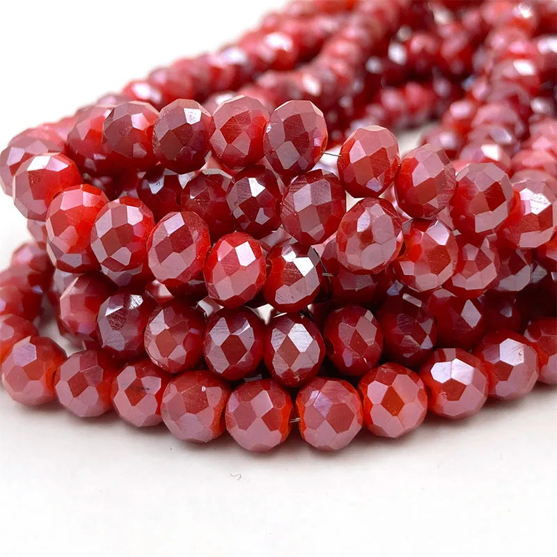 Colorful 2/3/4/6/8/10mm Austria Faceted Crystal Glass Beads For Jewelry Making DIY Accessories
