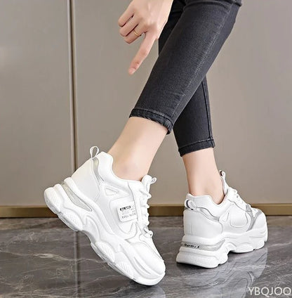 Women's Lace-Up Chunky-Sole Casual Sneakers