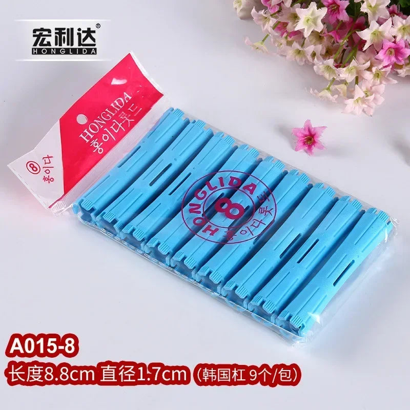 Hair Perm Rods Cold Wave Rods Hair Curling Rollers Curlers Steel Pintail Comb Hair Curler No Heat for Women Long Short Hair