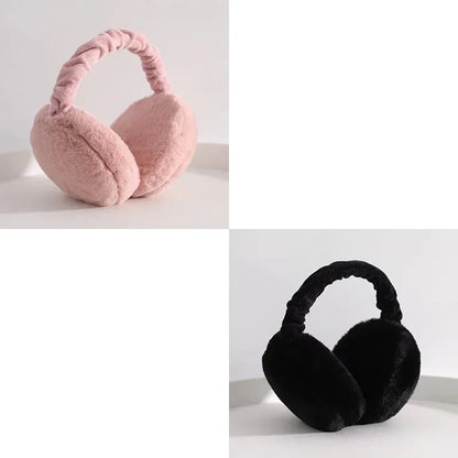 1/2/4pcs Solid Soft Plush Ear Keep Warmer Winter Earmuffs For Women Men Fashion Outdoor Earflap Protection Ear-Muffs Ear Cover