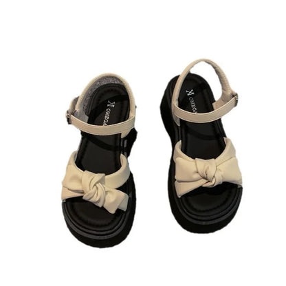 Women Summer Platform Sandals New Open Toe Chunky High Heel Ladies Shoes Casual Flat Bottom Black Heeled Sandalias Femininas