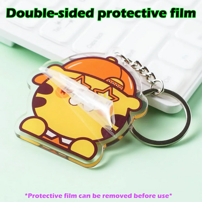 Personalized Acrylic Keychain Charm Logo Keychain DIY Photo Transparent Printing Design Anime Custom Acrylic Keychains
