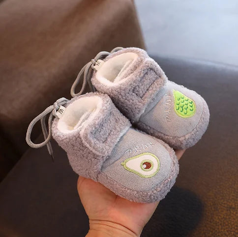 Baby Walking Shoes 0 to 1 Year Old Baby Cotton Shoes Soft Soled Velcro Warm with Thick Winter Snow Boots Calzados Para Bebe