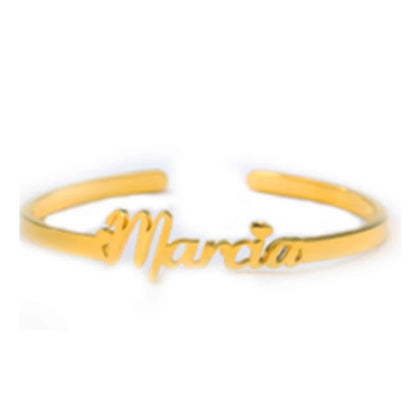 Treebud Custom Name Rings for Women Men Stainless Steel Personalized Nameplate Adjustable Ring Jewelry Gifts Dropshipping