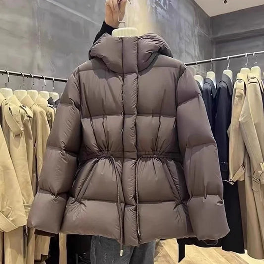 Parkas Jacket Women Winter 2026 New Cotton-Padded Coat Female Fashion Waterproof Thicken Warm Outerwear Ladies Overcoat  Tops