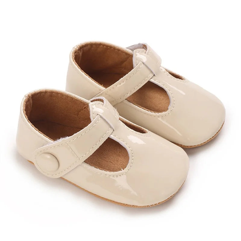 Baby Learning Walk Shoes,Multi Color Patent T-Strap Mary Jane Shoes,Soft Fashion Infant Daily Footwear for Baby Girls 0-1 Year