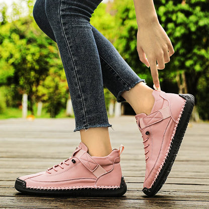Women's Stitched Lace-Detail Casual Shoes