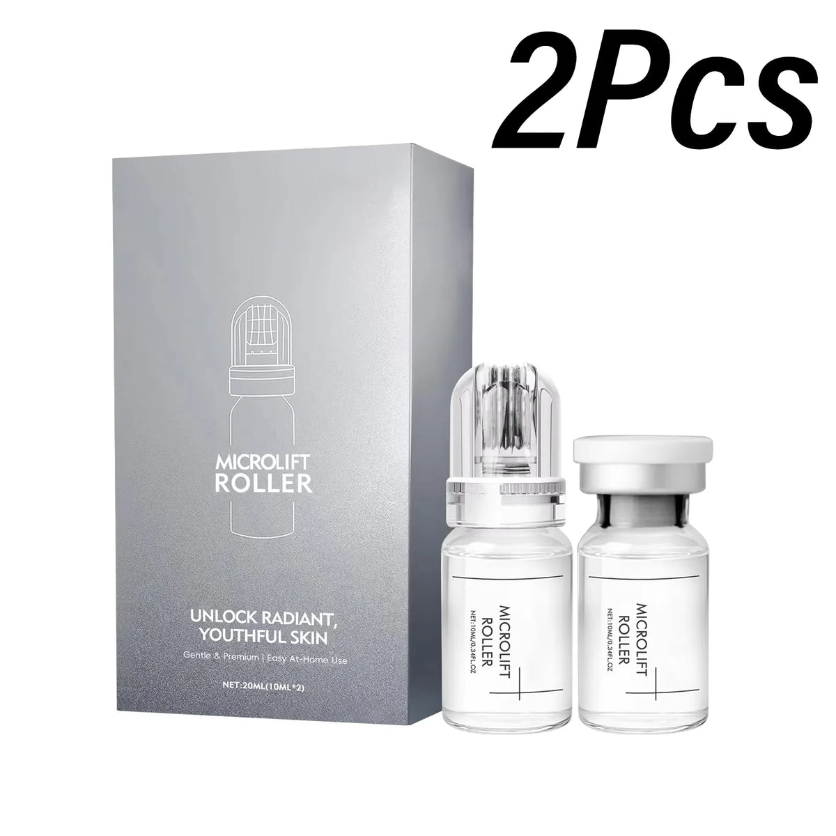 0.25MM Radiant Flawless Skin Micro Infusion Serum Kit Deeper Absorption Collagen Boost Brightening At Home Skincare