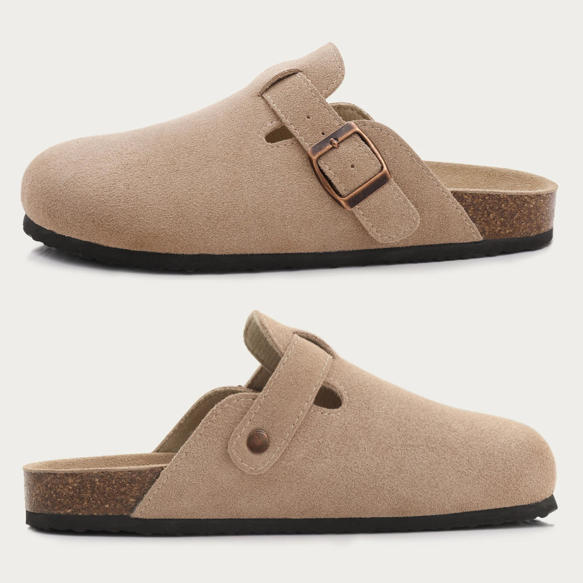 Buckle-Detail Clogs & Slides in Style Options