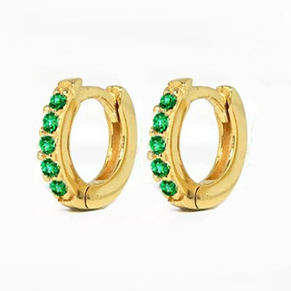 2Pcs Rainbow Little Huggies Stainless Steel Hoop Earrings Girl Tiny Rings Cartilage Small Helix Piercing Tragus Circle Men Hoops