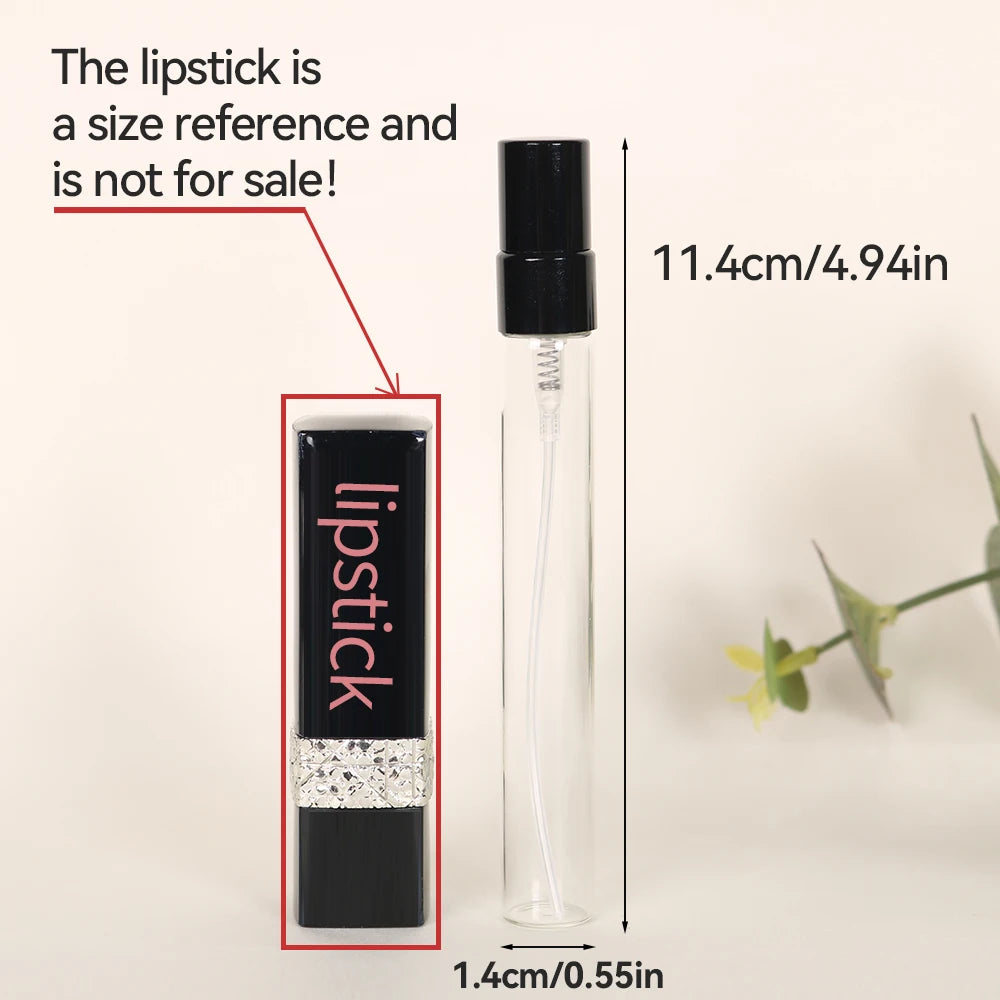 50pcs 10ml Multi-color Anodized Nozzle Perfume Bottle, Portable Travel Fine Atomized Glass Empty Bottle, Mini Perfume Container