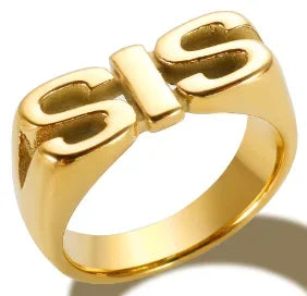 Crystal High End Non Tarnish Fashion Geometric Open Gold Plated Stainless Steel Rings for Women Wedding Ring Jewelry