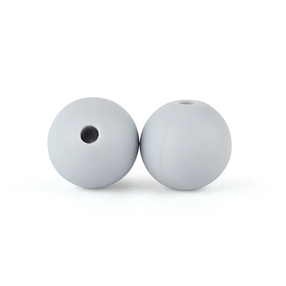 50Pcs/Lot 15mm 9mm 12mm Silicone Beads for DIY KeyChains Jewelry Making Pen Necklace Bracelet Round Loose Beads Choose Color