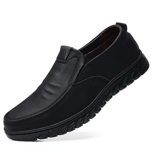 Leather Men Casual Shoes Brand Formal Mens Loafers Moccasins Breathable Slip on Retro Driving Shoes Men Sneakers Plus Size 39-48