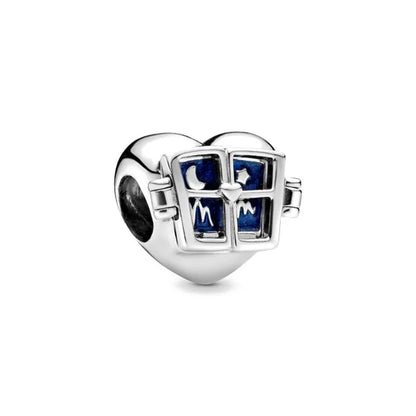 New Heart-Shaped, Charm Bead, Pig, Headphone ,Pendant Suitable For Bracelet Original DIY Exquisite jewelryaccessories 925 silver