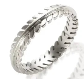 Crystal High End Non Tarnish Fashion Geometric Open Gold Plated Stainless Steel Rings for Women Wedding Ring Jewelry