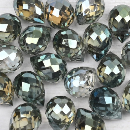 10*8mm Czech Crystal Waterdrop Beads Shiny Faceted Glass Strawberry Beads for Jewelry Making Needlework DIY Handmade Accessories