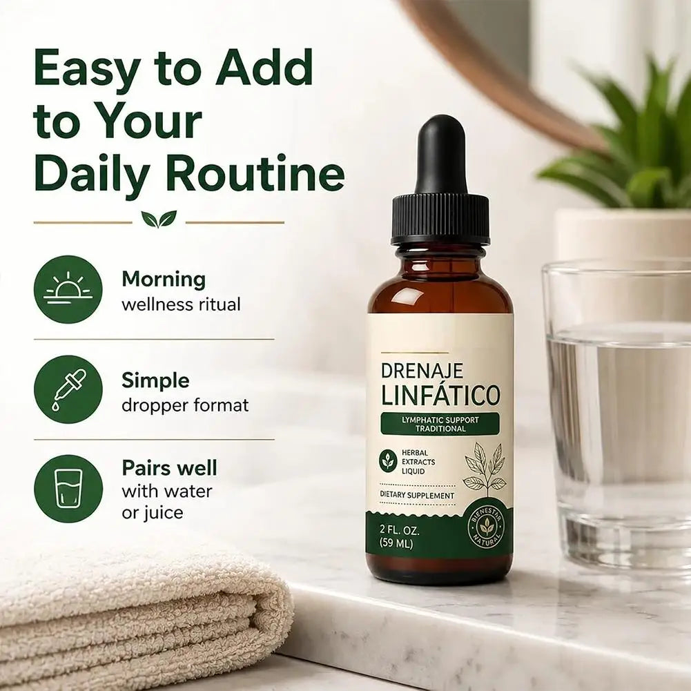 Maya Verra Plant-Based  Lymphatic Drainage Liquid Drops 59ml - Traditional Herbal Supplement for Fluid Balance & Natural Detox