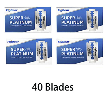 Razor Stainless Steel Double-Blade Razor Old-Fashioned Razor Manual Shaving for Men Razors for Shaving Men Razors