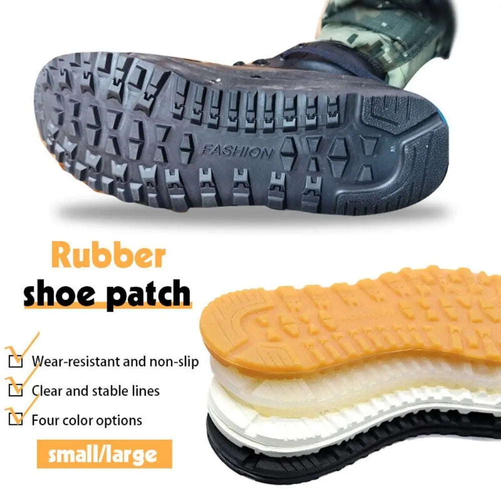 1Pair Anti-skid DIY Replacement Shoes with Thickened Rubber Soles to Repair Wear-resistant Rubber Anti-wear Patches