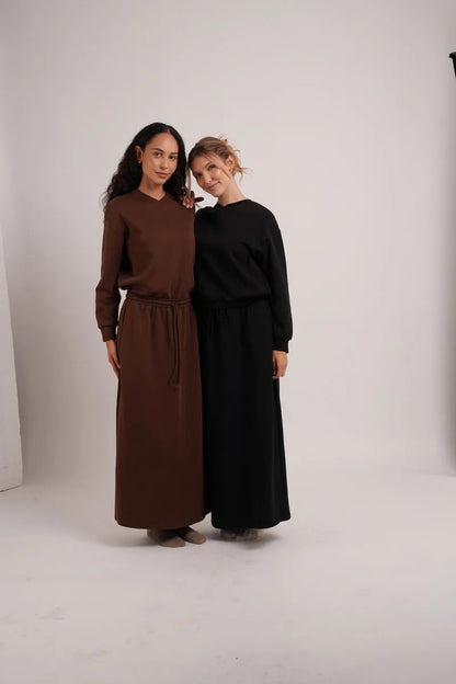 AS AW26 woman oversize sportswear + Skirt set  casual woman clothes