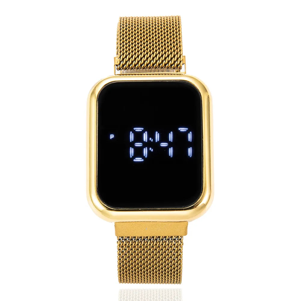 Simple Square Men's and Women's Digital Watch Fashion Touch Screen LED Watches for Woman Casual Electronic Watch Reloj Mujer