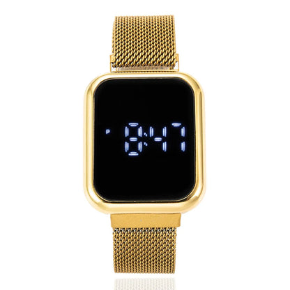 Simple Square Men's and Women's Digital Watch Fashion Touch Screen LED Watches for Woman Casual Electronic Watch Reloj Mujer