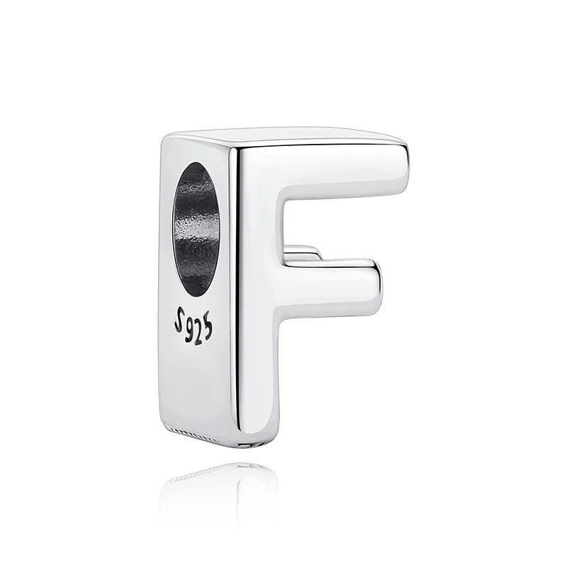 Original 925 Sterling Silver Charms Beads 12 Zodiac A-Z Letters Virgo Aries Fit Brand Bracelets Necklaces Jewelry For Women