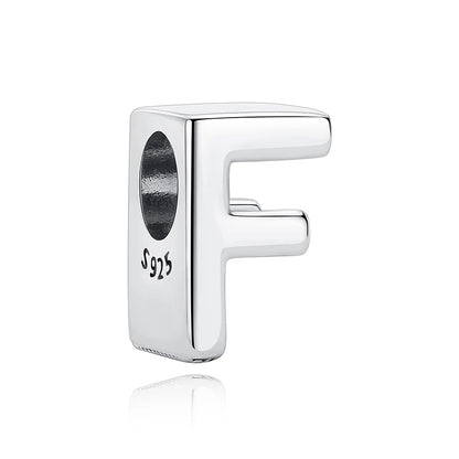 Original 925 Sterling Silver Charms Beads 12 Zodiac A-Z Letters Virgo Aries Fit Brand Bracelets Necklaces Jewelry For Women