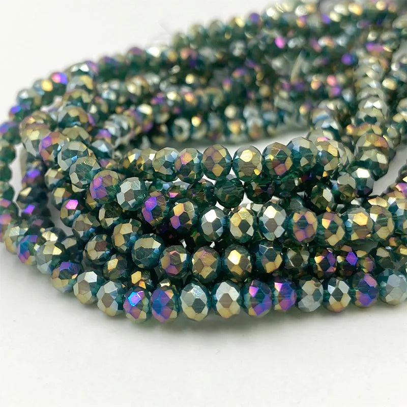 Colorful 2/3/4/6/8/10mm Austria Faceted Crystal Glass Beads For Jewelry Making DIY Accessories