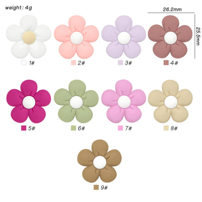 10pcs Silicone Flower Bead BPA Free Teething Infant Chewable Dummy Necklace Pacifier Toy Accessories
