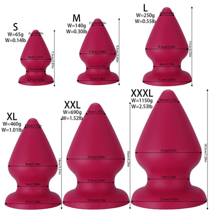Soft Silicone Dilatador Anal Plug In Toys Adault 18 Buttplug 6 Size Choose Big Anal Toys Butt Plug Sexy Adult Man Female Sextoy