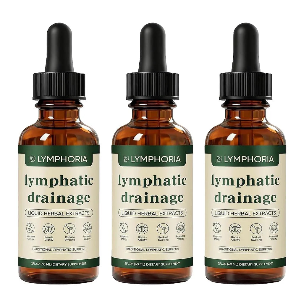 Natural Herbal Lymphatic Drainage Drops Serum Swelling Relief Lymph Support Liquid Ampoule Extracts Ampoule Serum Daily Care