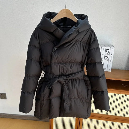 Women's Winter Parka Coat 2026 High-grade Warm Hooded Ladies Outerweat Fashion Loose Temperament Lady Short Down Cotton Jacket