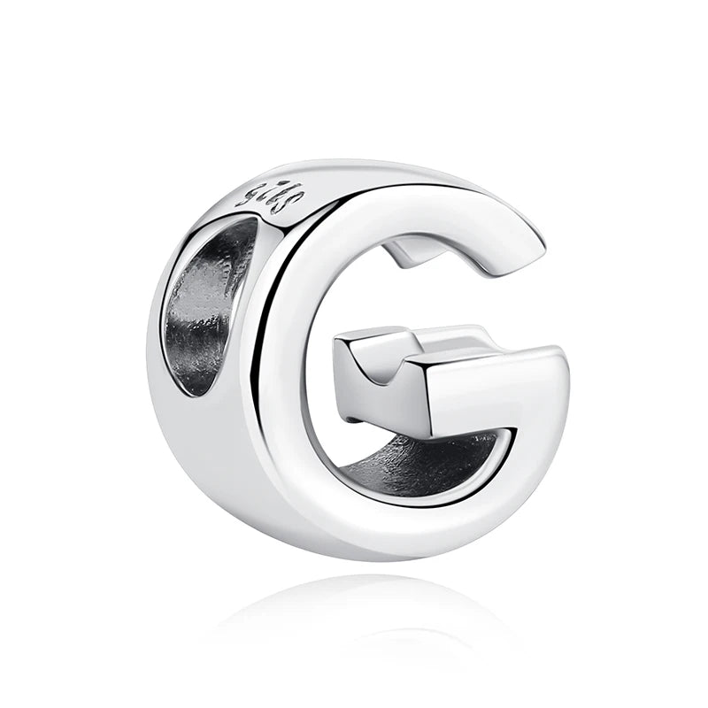 Original 925 Sterling Silver Charms Beads 12 Zodiac A-Z Letters Virgo Aries Fit Brand Bracelets Necklaces Jewelry For Women